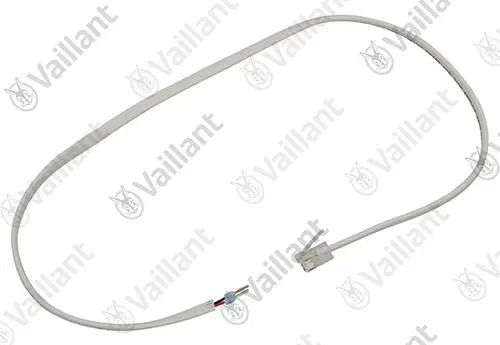 Vaillant Kabelbaum mit zwei elastischen Leitungen und einer steckbaren Verbindung, geeignet für elektrische Anschlüsse in Heizsystemen.